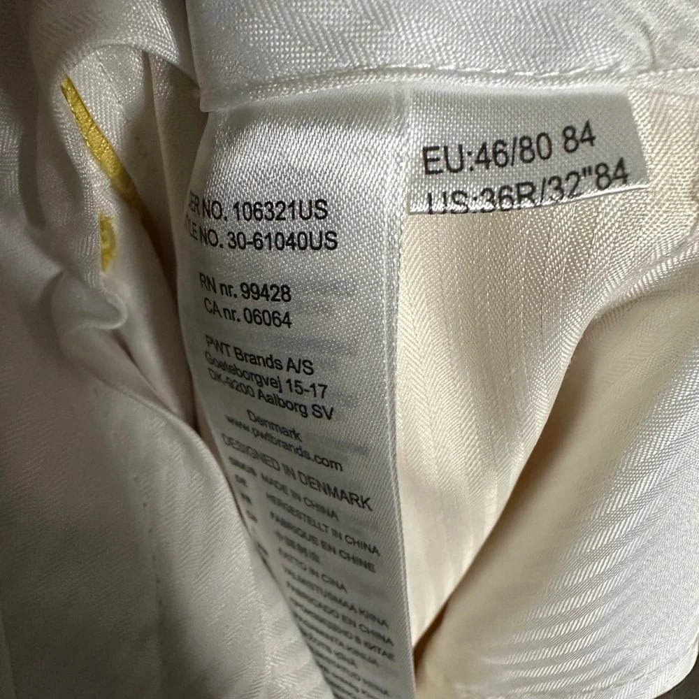 Men's Elegant Light Pink Suit Set US 36R jacket/ pant waist 32 length 39” - Picture 7 of 7